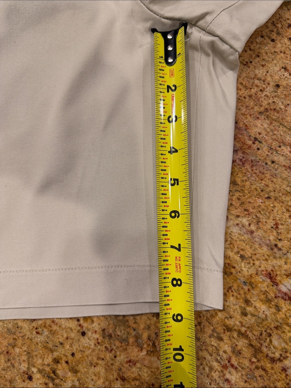 DANIEL CREMIEUX FLAT FRONT MENS KHAKI 5 POCKET SHORTS SIZE 40 WAIST - Picture 9 of 11